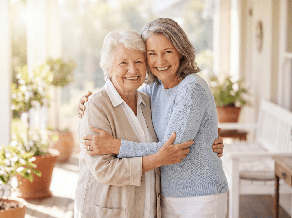 Senior couple on laptop